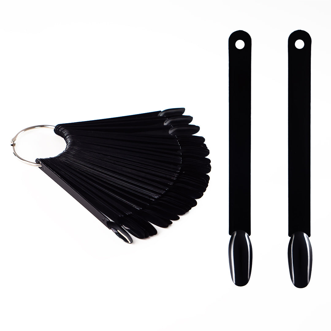 Paletar Unghii 50 Tipsuri Ovale Negre Annette Nails PTO-01B