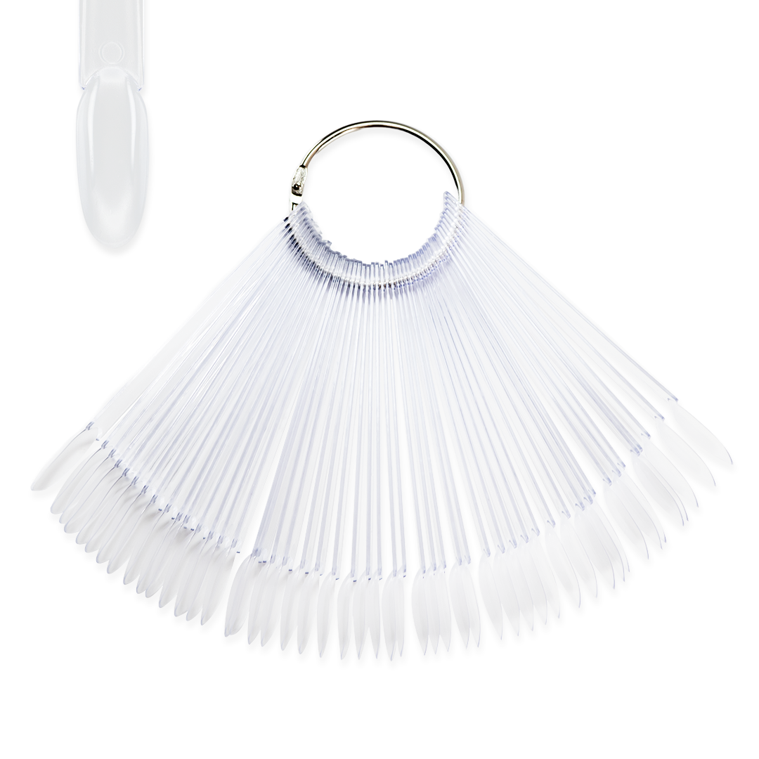 Paletar Unghii, 50 Tipsuri Transparente, Oval