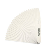 Set Pile Unghii Annette Nails din lemn, 50 buc - Albe, 100/180 grit