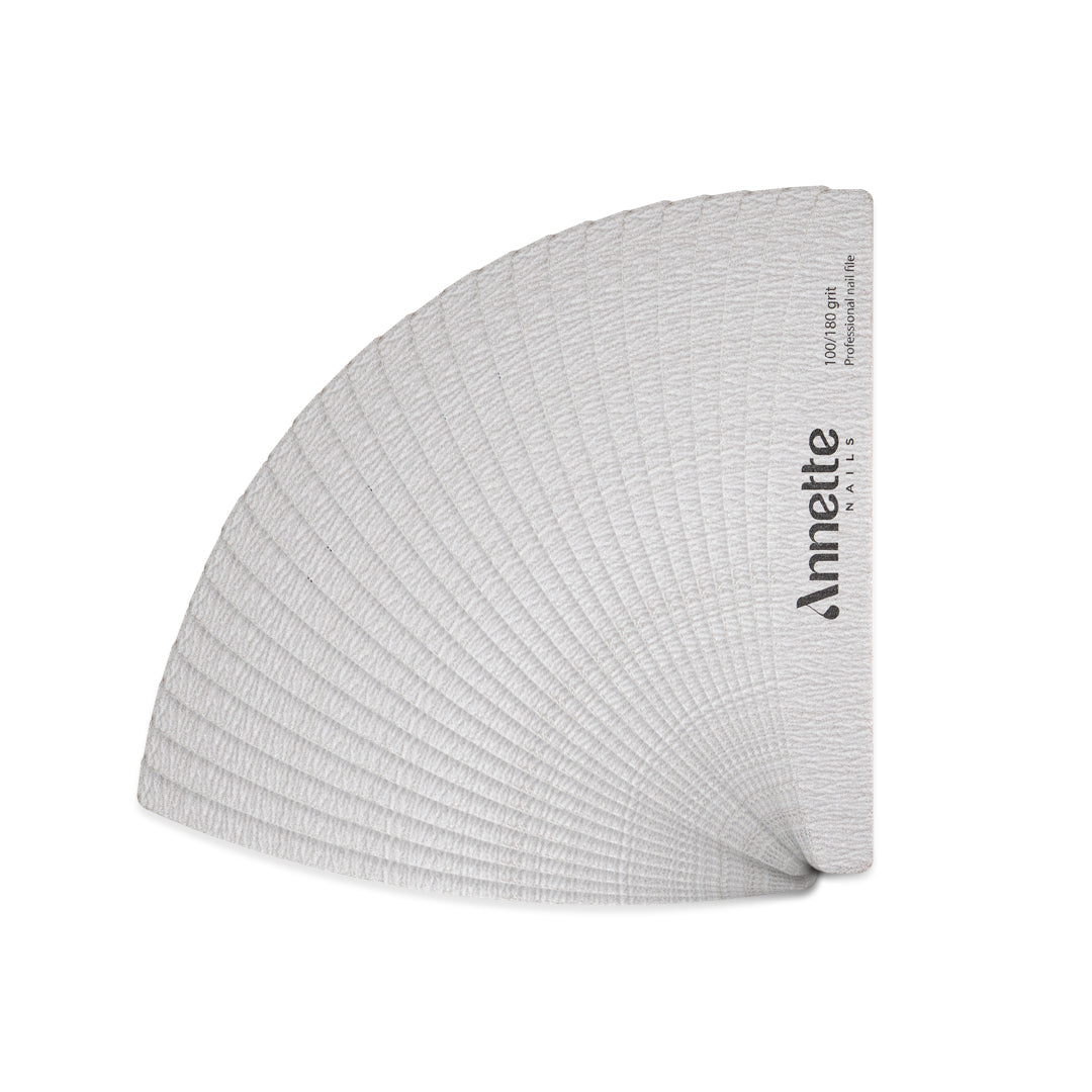 Set Pile Unghii Semiluna Annette Nails, 25 buc - Zebra, 100/180 grit