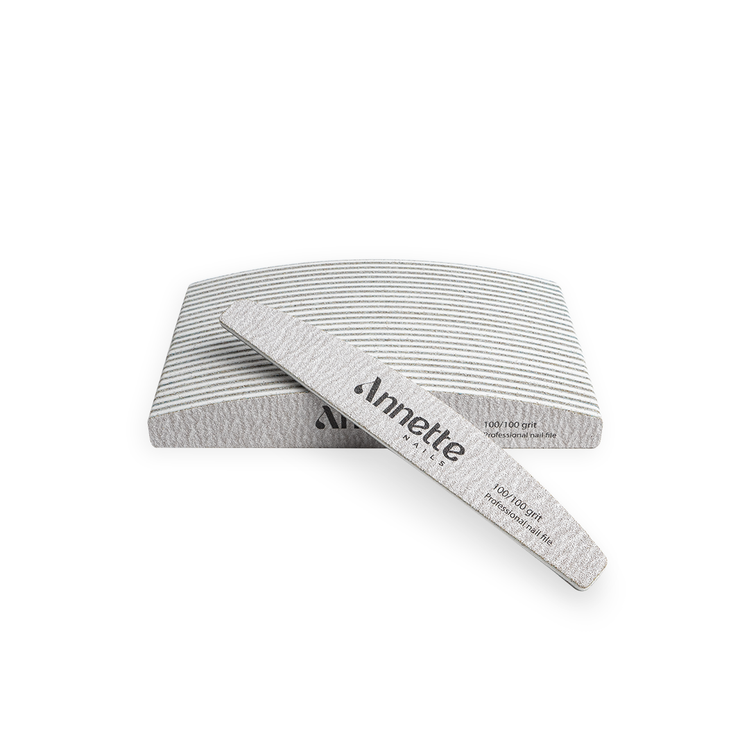 Set Pile Unghii Semiluna Annette Nails, 25 buc - Zebra, 100/100 grit