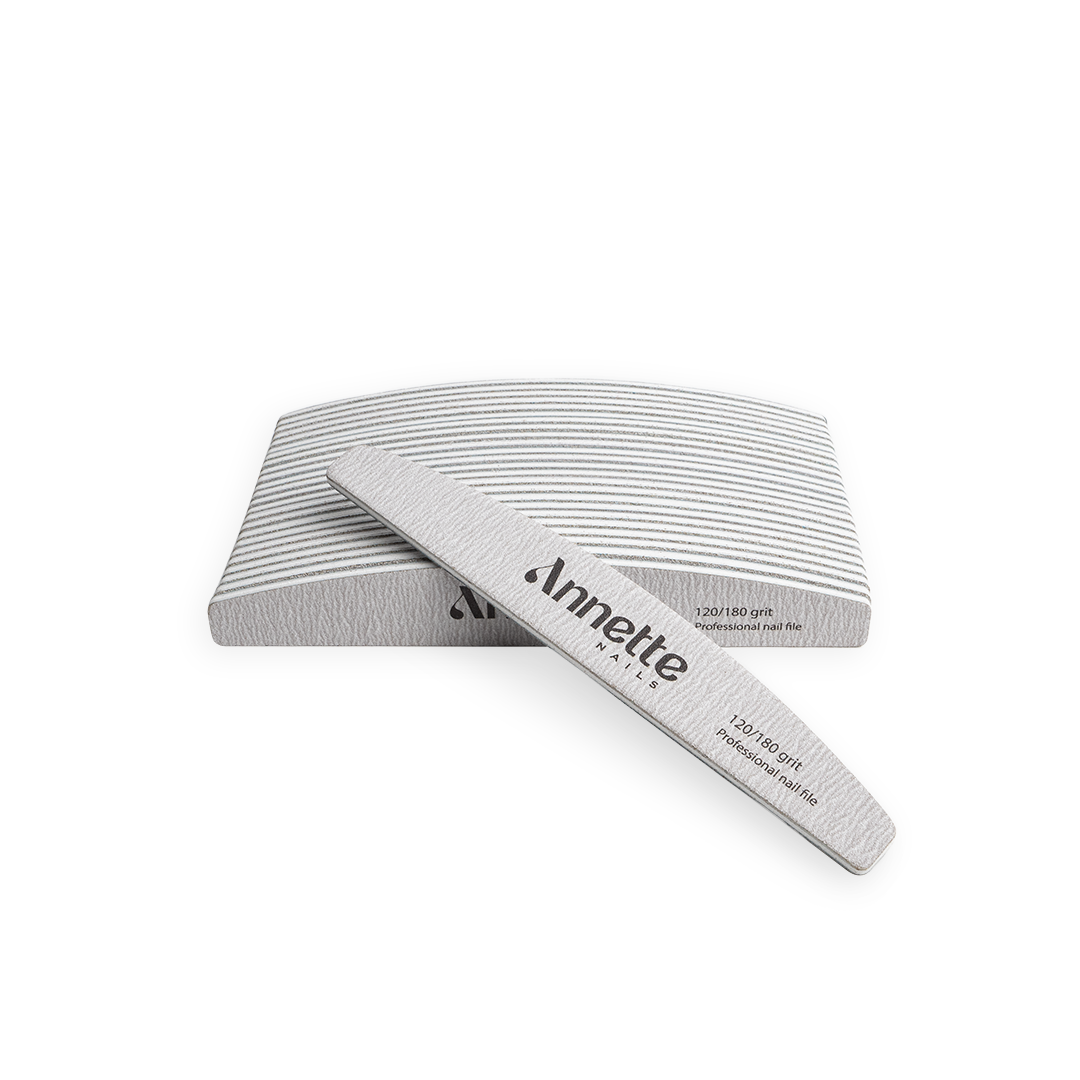 Set Pile Unghii Semiluna Annette Nails, 25 buc - Zebra, 120/180 grit