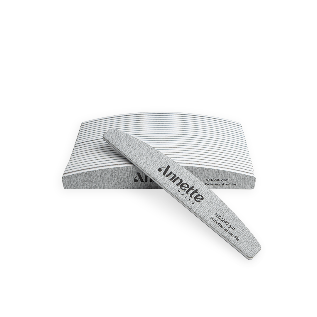 Set Pile Unghii Semiluna Annette Nails, 25 buc - Zebra, 180/240 grit