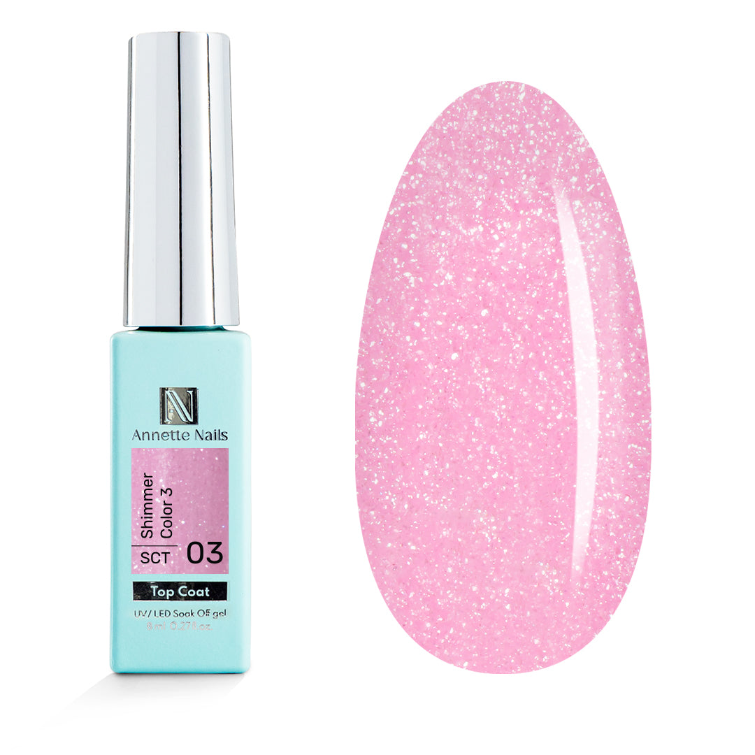 Top Coat Shimmer Color 3 SCT-03 - 8ml Annette Nails