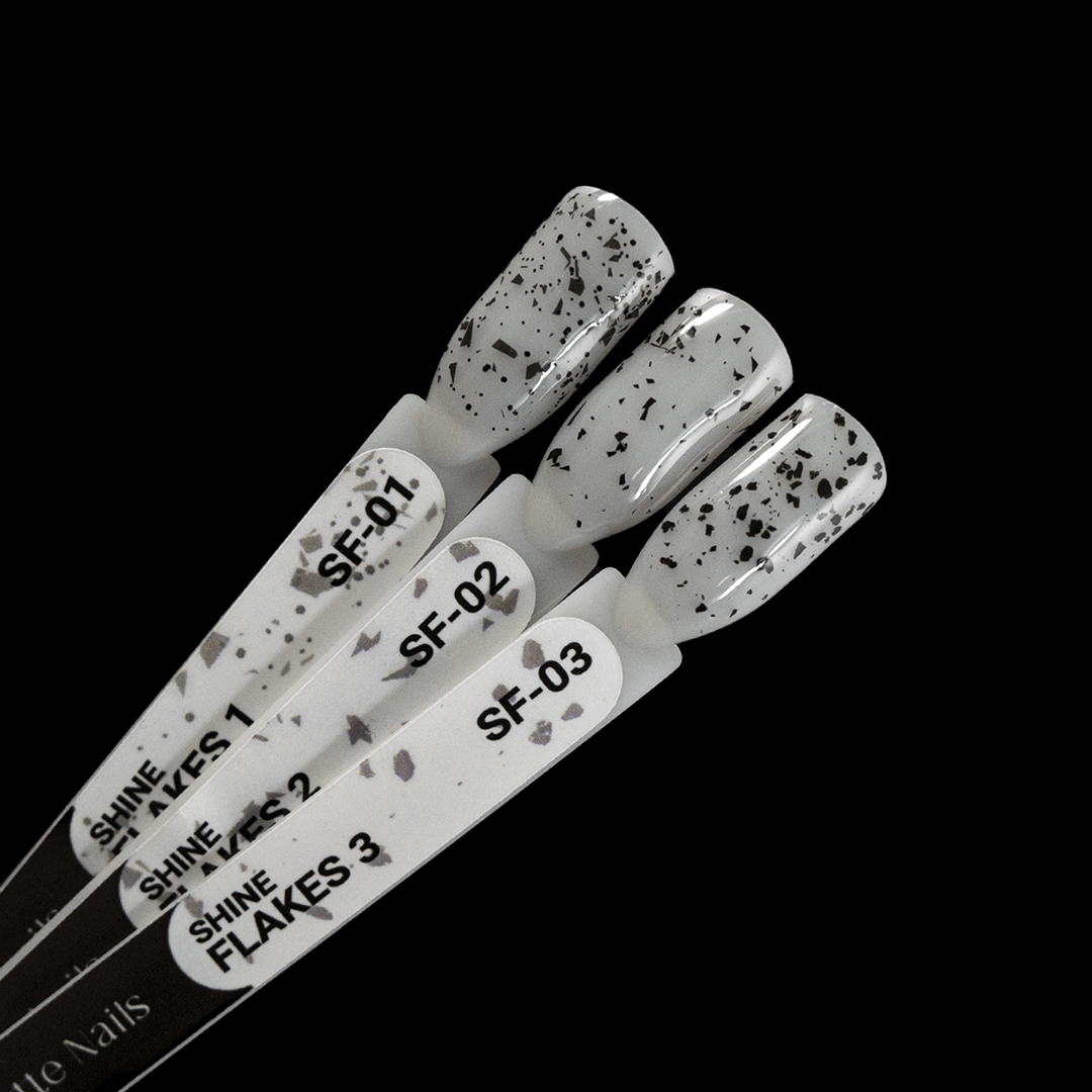 Top Coat AnnetteNails Shine black flakes 2 no wipe SF-02 - 12ml