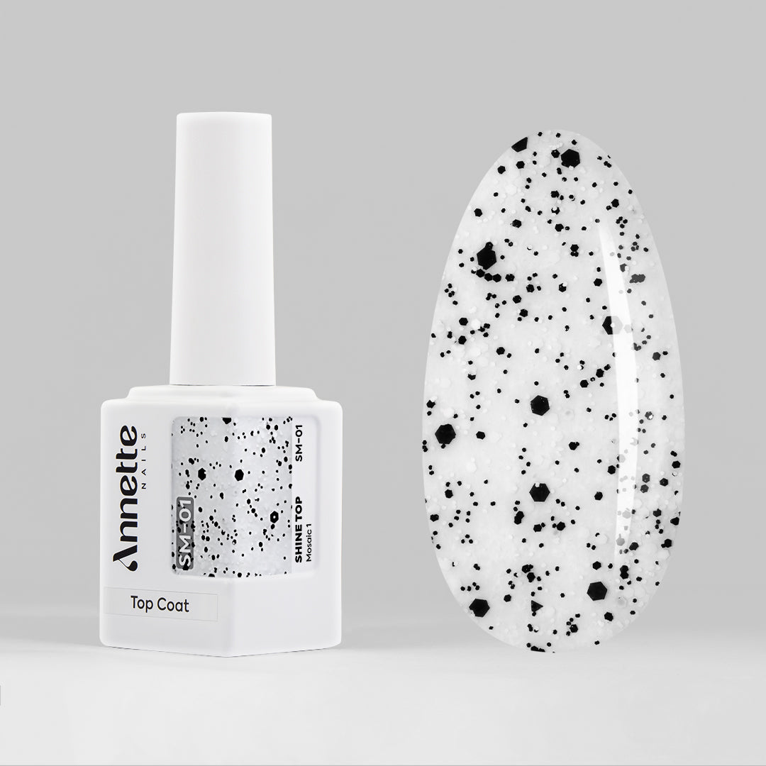 Top Coat AnnetteNails Shine Mosaic 1 no wipe SM-01 - 12ml