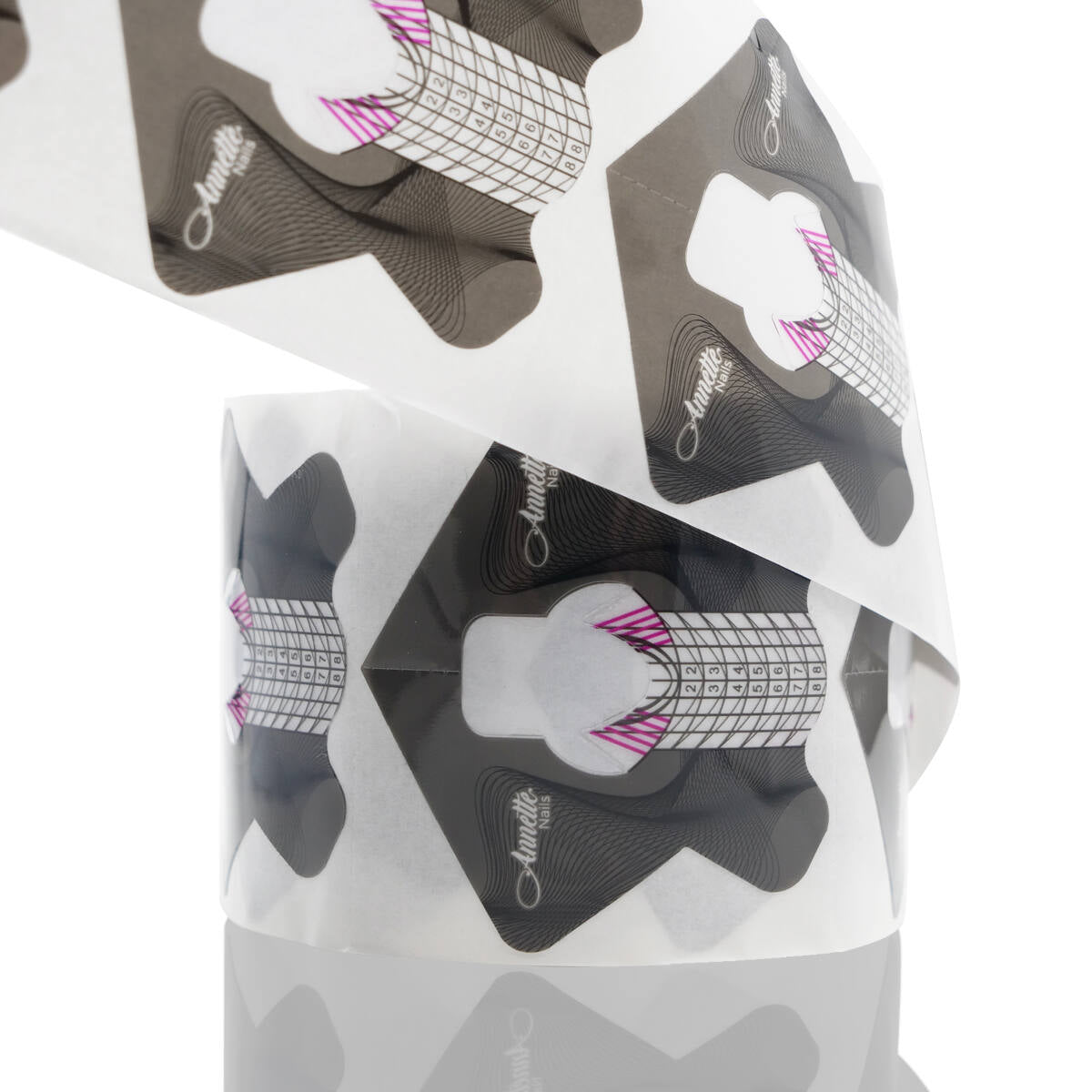 Șabloane AnnetteNails 500 buc / rolă din plastic – transparente