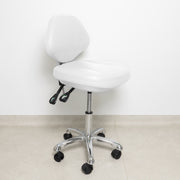 Scaun Cosmetica Hidraulic Pentru Tehnician - Alb