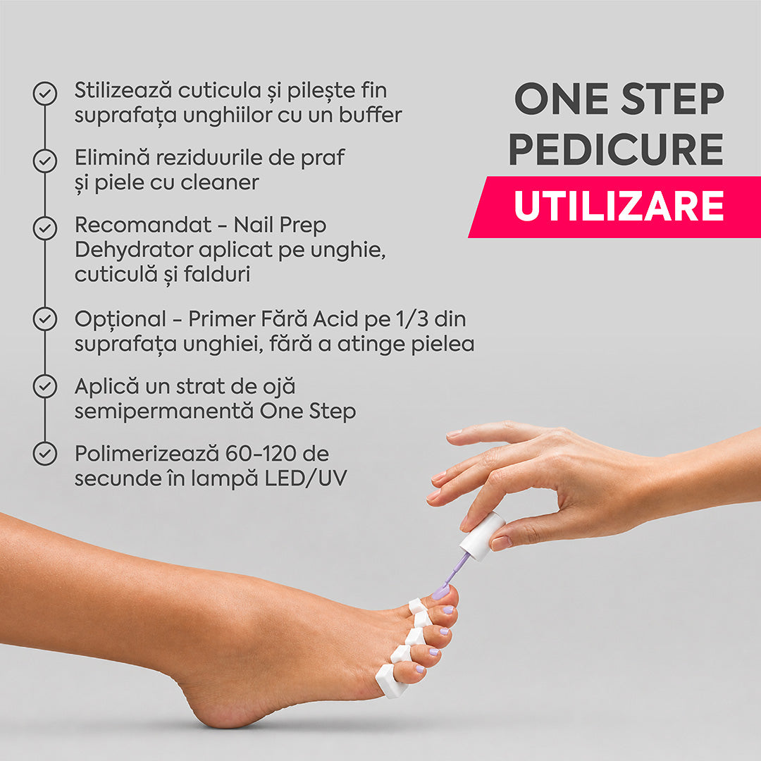 Colectia One Step Pedicure - Set 10 Oje Semipermanente 3in1 Annette Nails