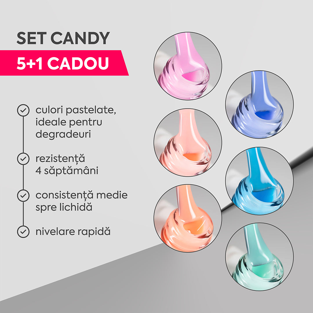 Colecția de baze rubber AnnetteNails CANDY 5+1 GRATUIT