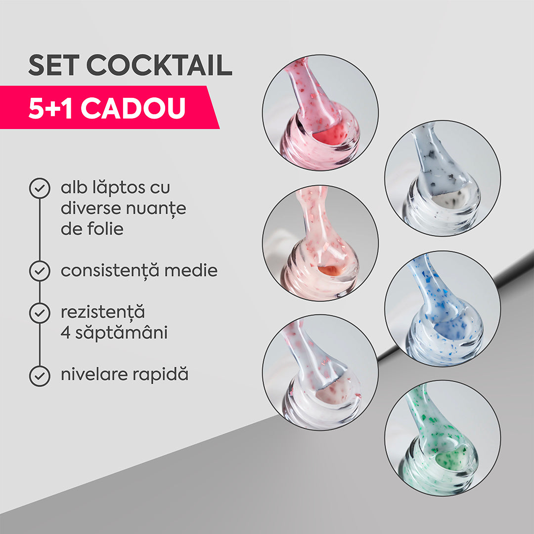 Colecția de baze rubber AnnetteNails COCKTAIL 5+1 GRATUIT