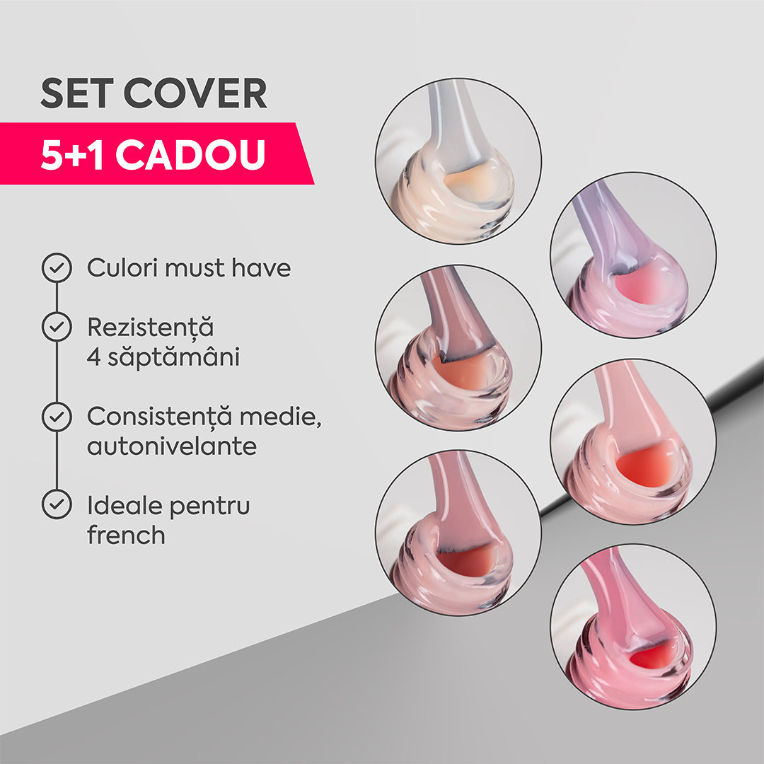 Colecția de baze rubber AnnetteNails COVER 5+1 GRATUIT