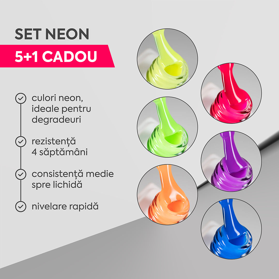 Colecția de baze rubber AnnetteNails NEON 5+1 GRATUIT