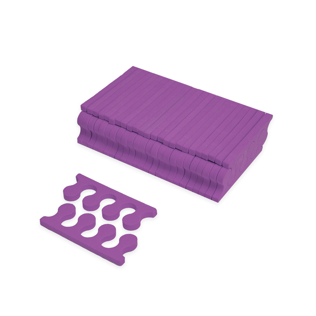 Set Despartitoare Degete Pedichiura 50 buc Mov Annette Nails PS-01M-S50