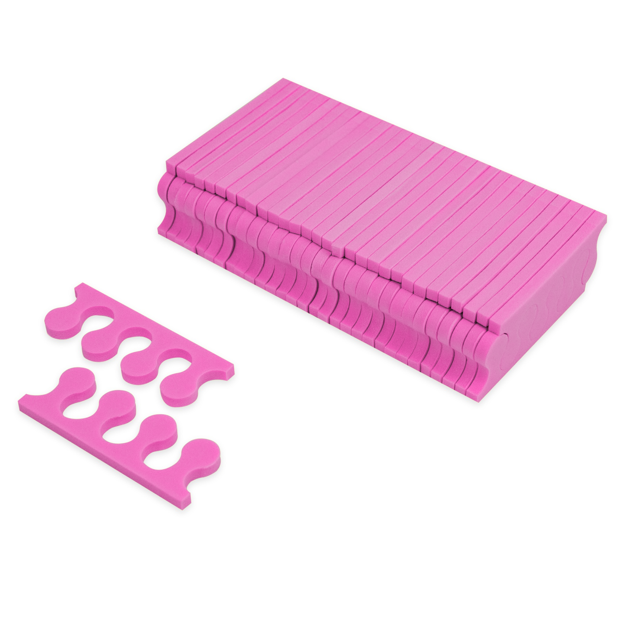 Set Despartitoare Degete Pedichiura 50 buc Roz Annette Nails PS-01P-S50