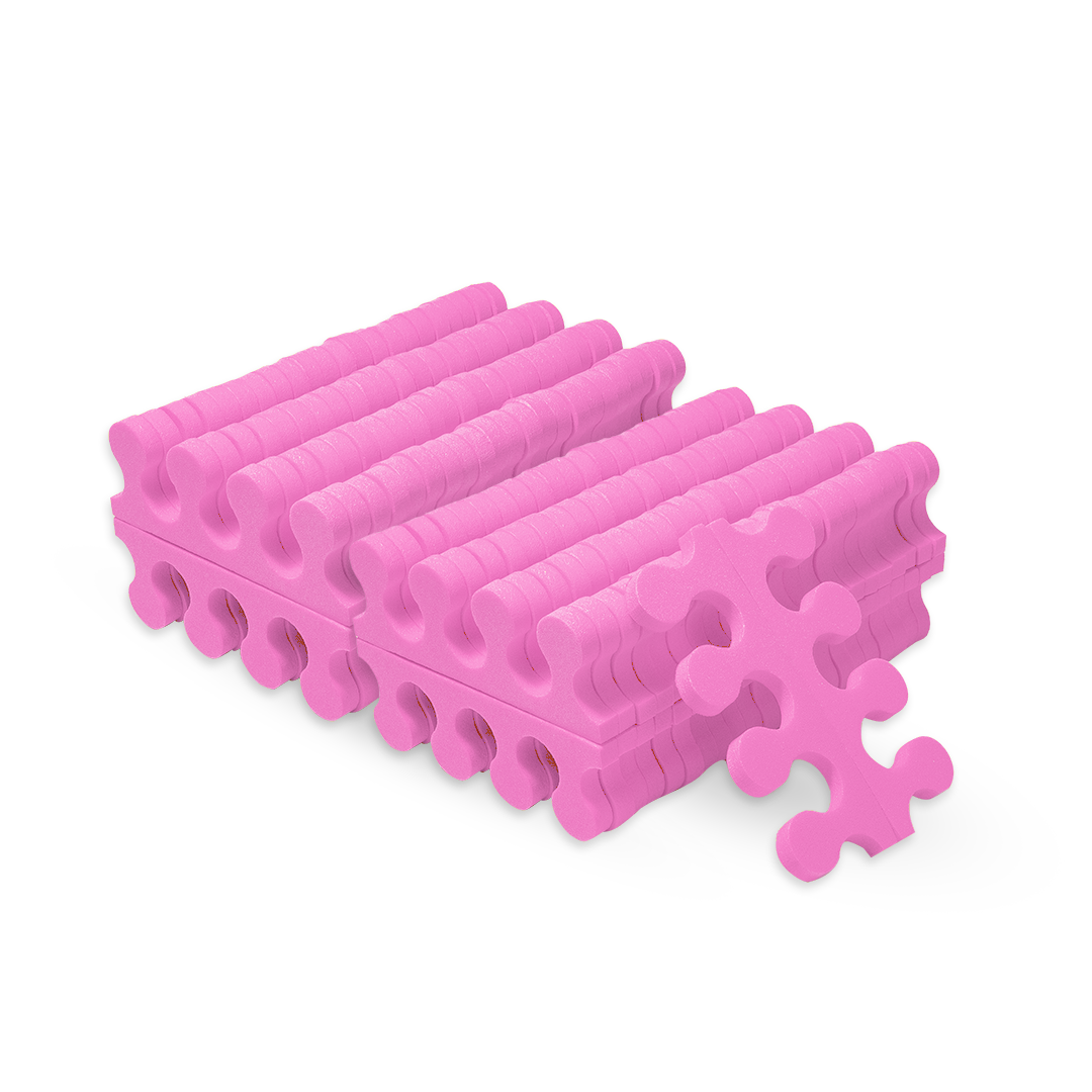 Set Despartitoare Degete Pedichiura 50 buc Roz Annette Nails PS-01P-S50
