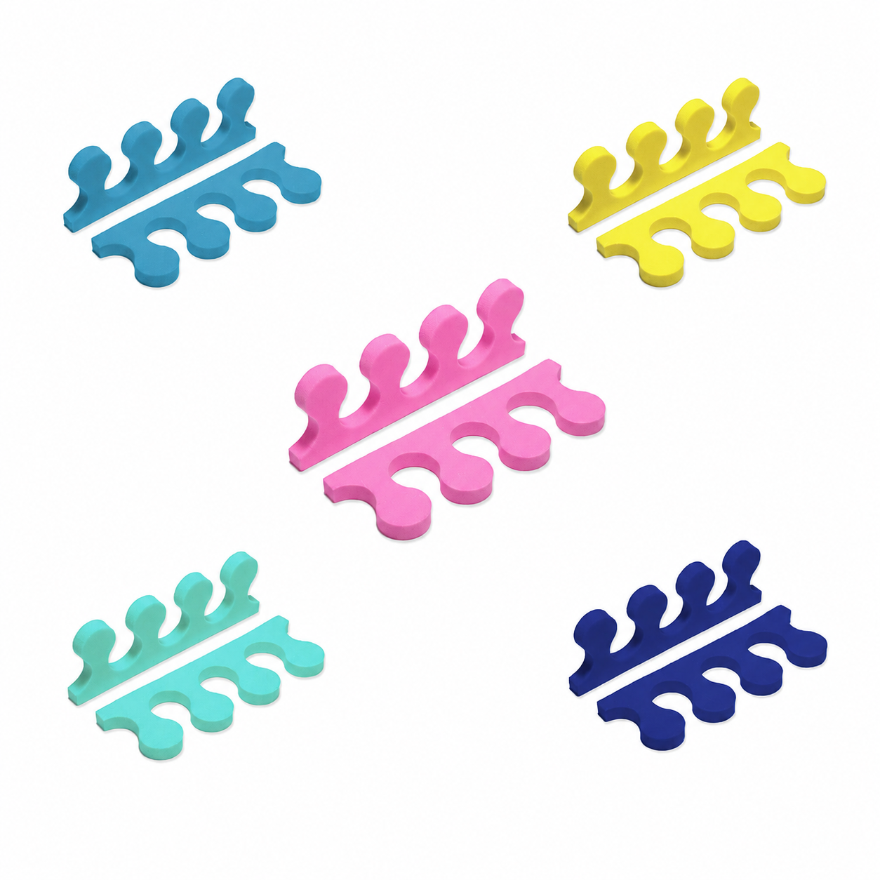 Set Despartitoare Degete Pedichiura 50 buc Annette Nails - culori disponibile