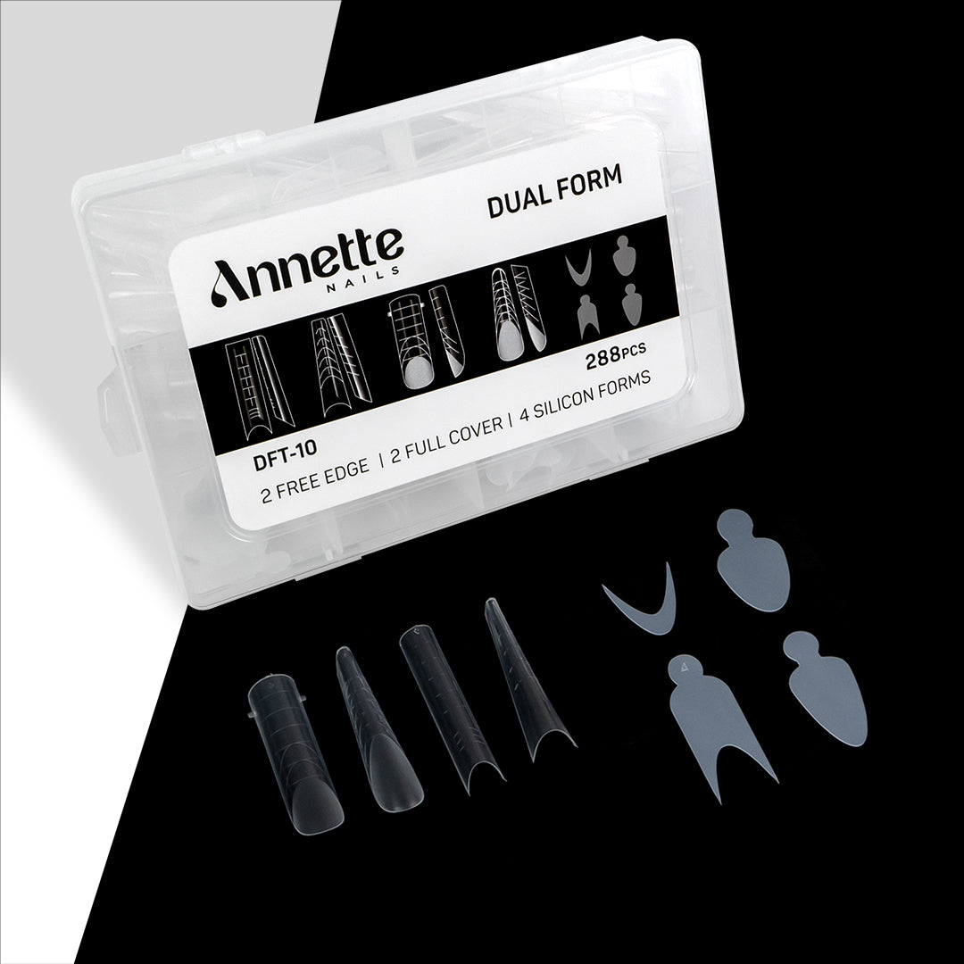 Set Tipsuri Reutilizabile si Forme Silicon Annette Nails - Diverse Forme, DFT-10, 288 buc