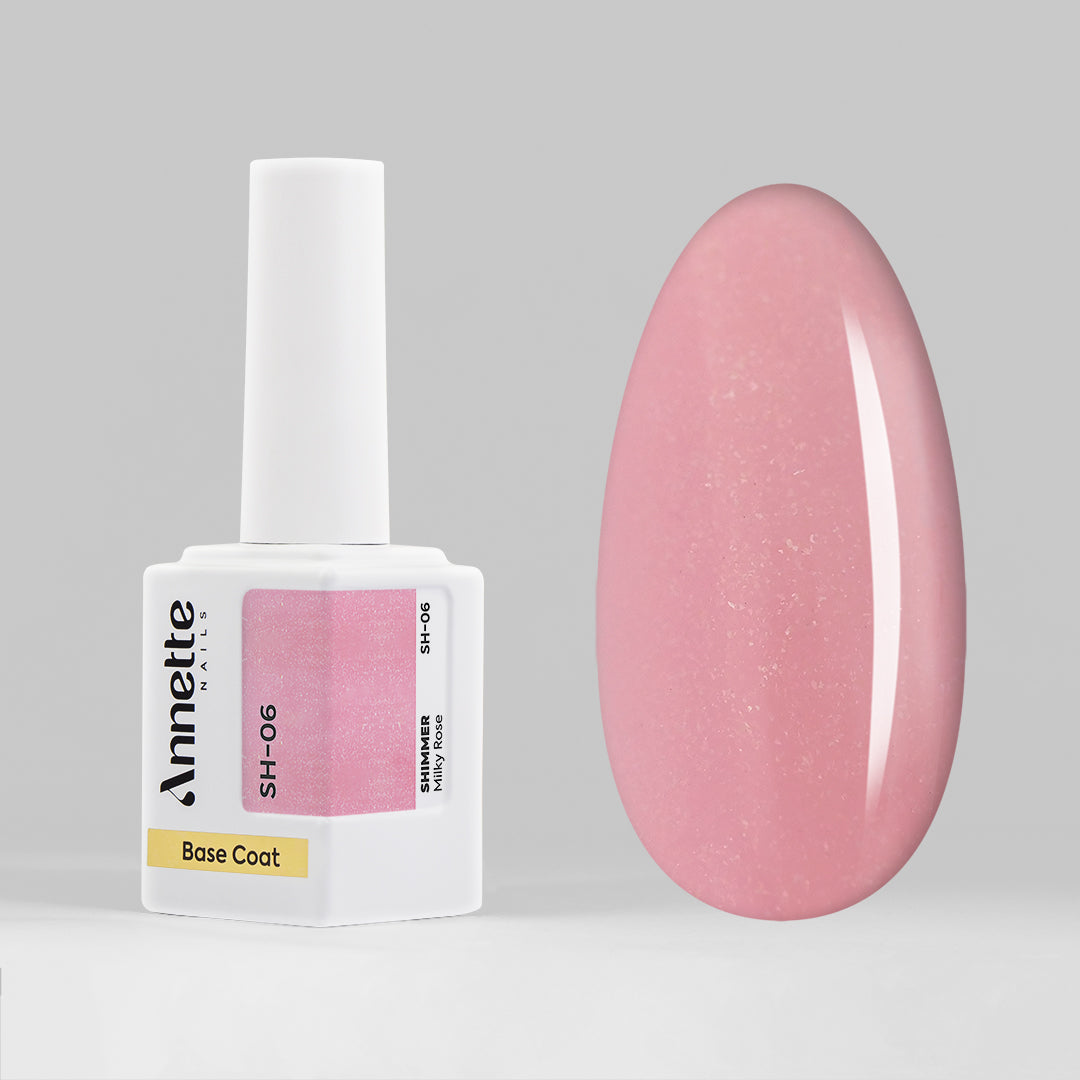 Baza Rubber Shimmer Milky Rose - 12ml Annette Nails SH-06