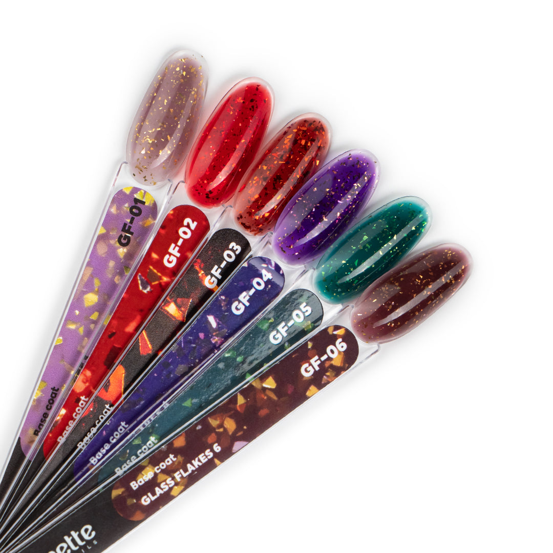 Baza Rubber Glass Flakes 6 - 12ml Annette Nails GF-06