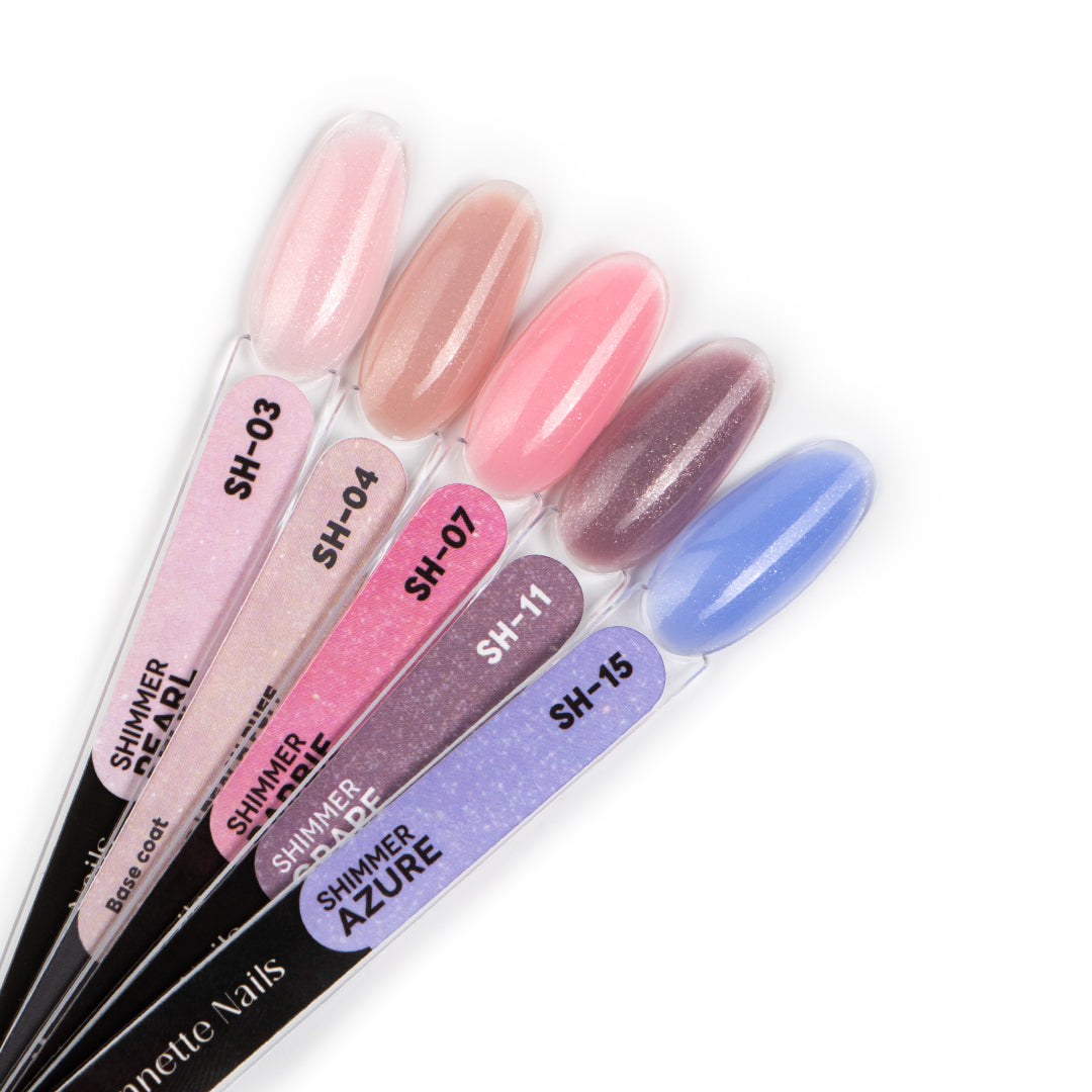 Baza Rubber Shimmer Grape - 12ml Annette Nails SH-11