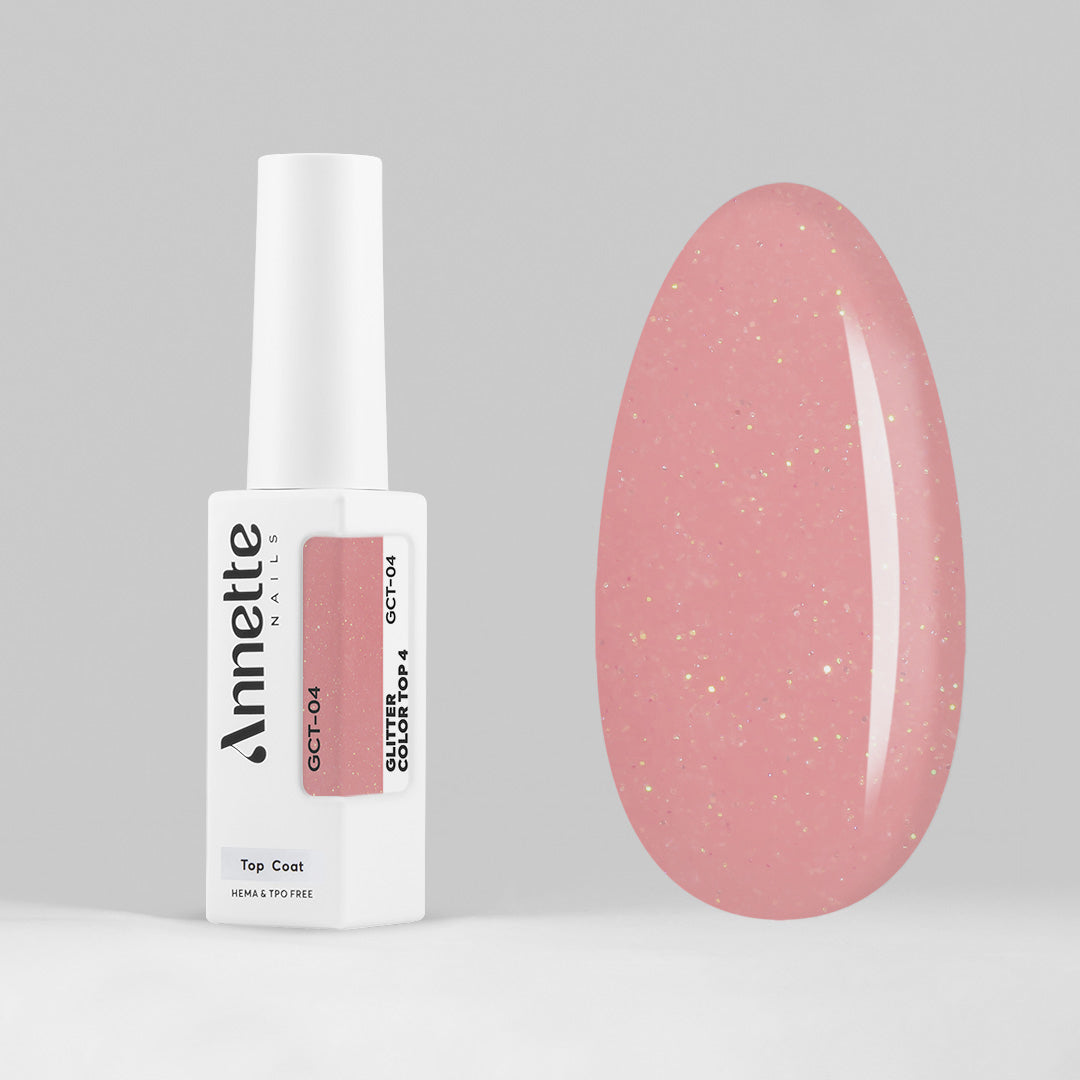 Top Coat Glitter Color 4 GCT-04 - 8ml Annette Nails