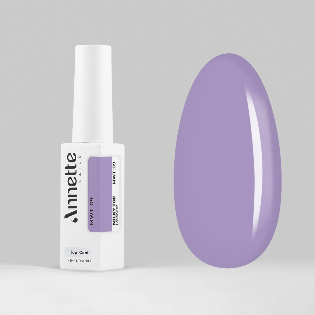 Top Coat Milky Lavender MWT-09 - 8ml Annette Nails