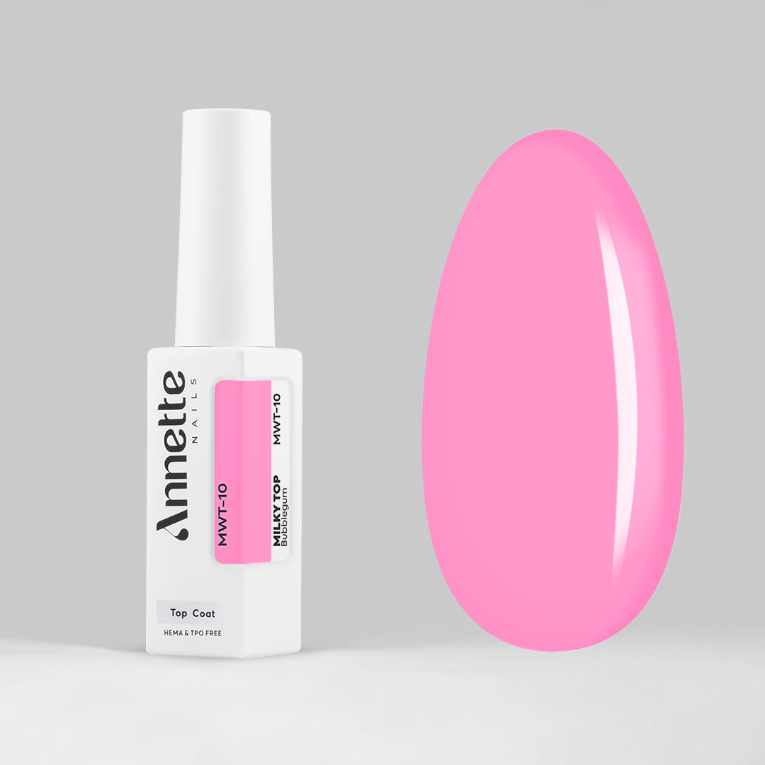 Top Coat Milky Bubblegum MWT-10 - 8ml Annette Nails