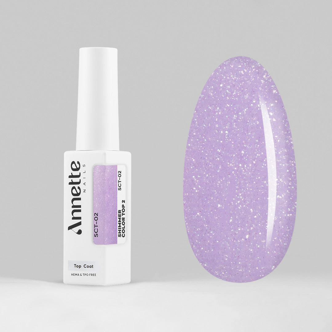 Top Coat Shimmer Color 2 SCT-02 - 8ml Annette Nails