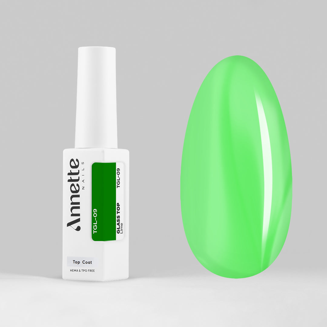 Top Coat Glass 9 Lime - 8ml Annette Nails TGL-09