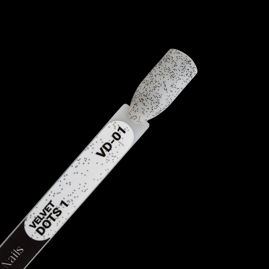 Top Coat AnnetteNails Velvet black dots 1 no wipe VD-01 - 12ml