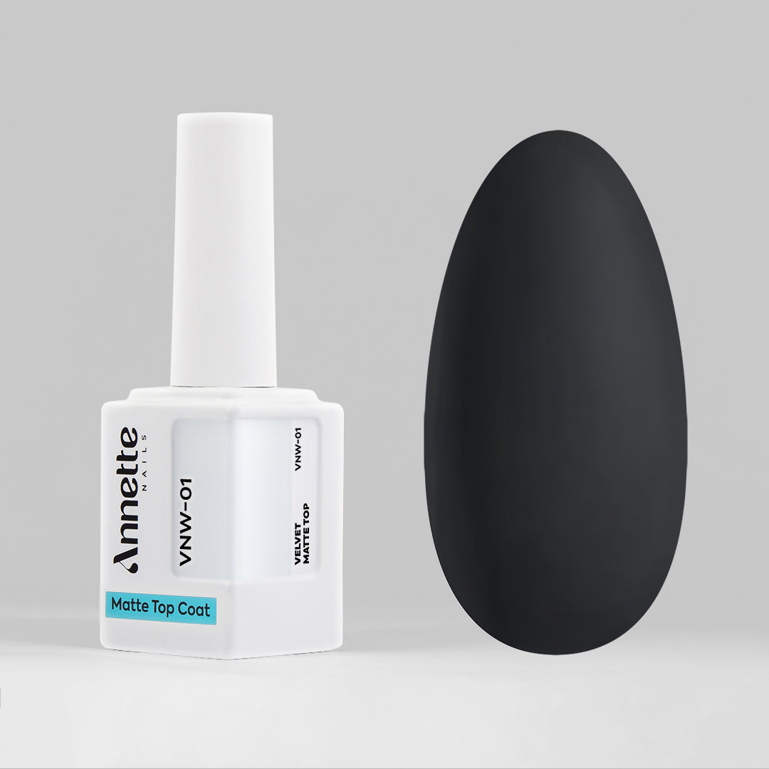 Top Coat AnnetteNails Velvet matte no wipe VNW-01 - 12ml - Annette