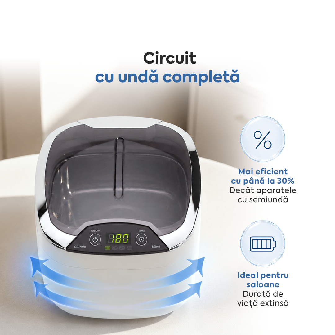 Aparat de curatare cu ultrasunete Codyson CD-7920 - circuit cu unda completa