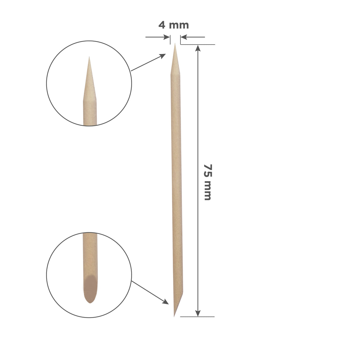 Set Betisoare Portocal 7.5cm 100 buc Staleks Expert DOS-20/100