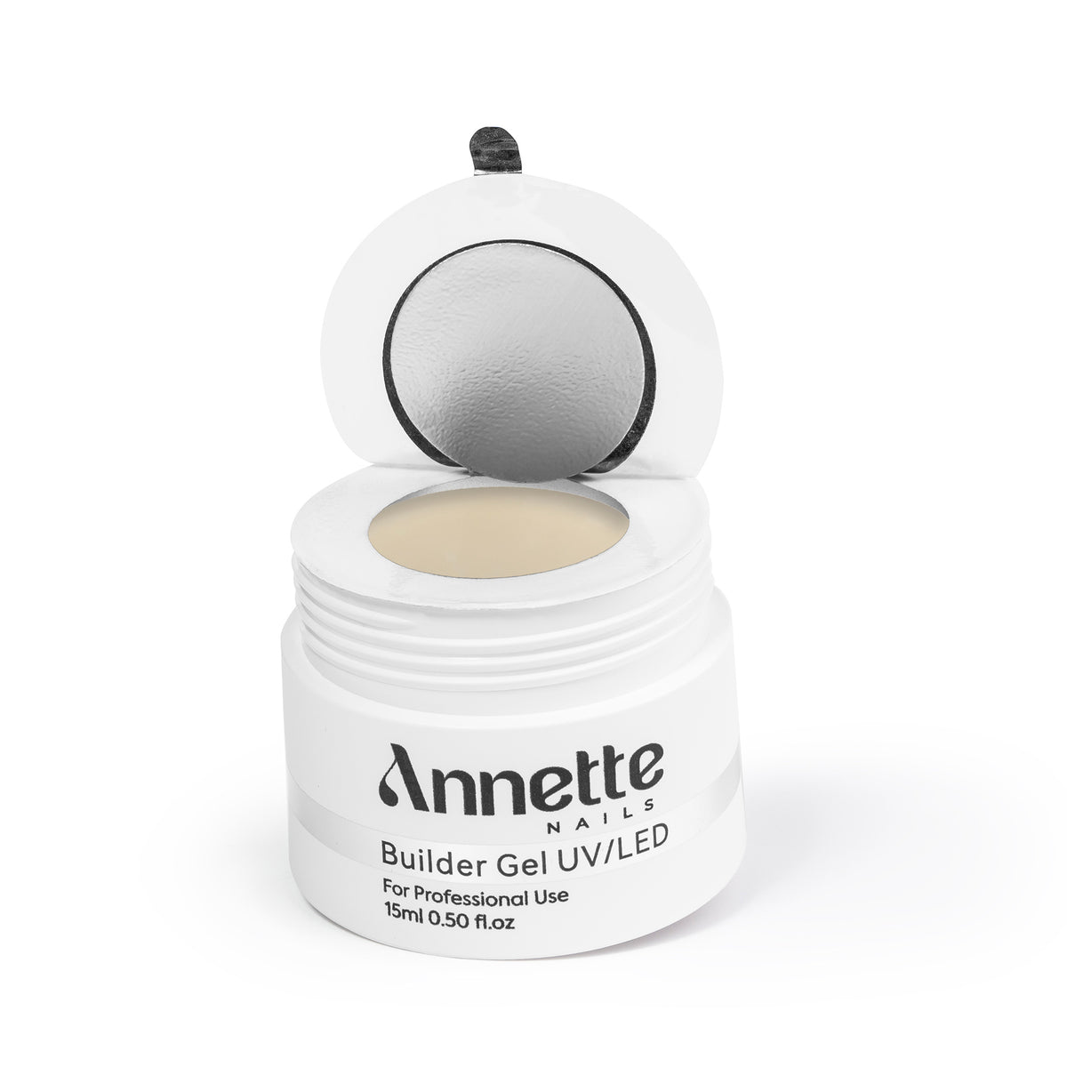 Gel Constructie Old Money 1 - 15ml Annette Nails GBO-01-15 - borcan deschis cu nuanta gelului