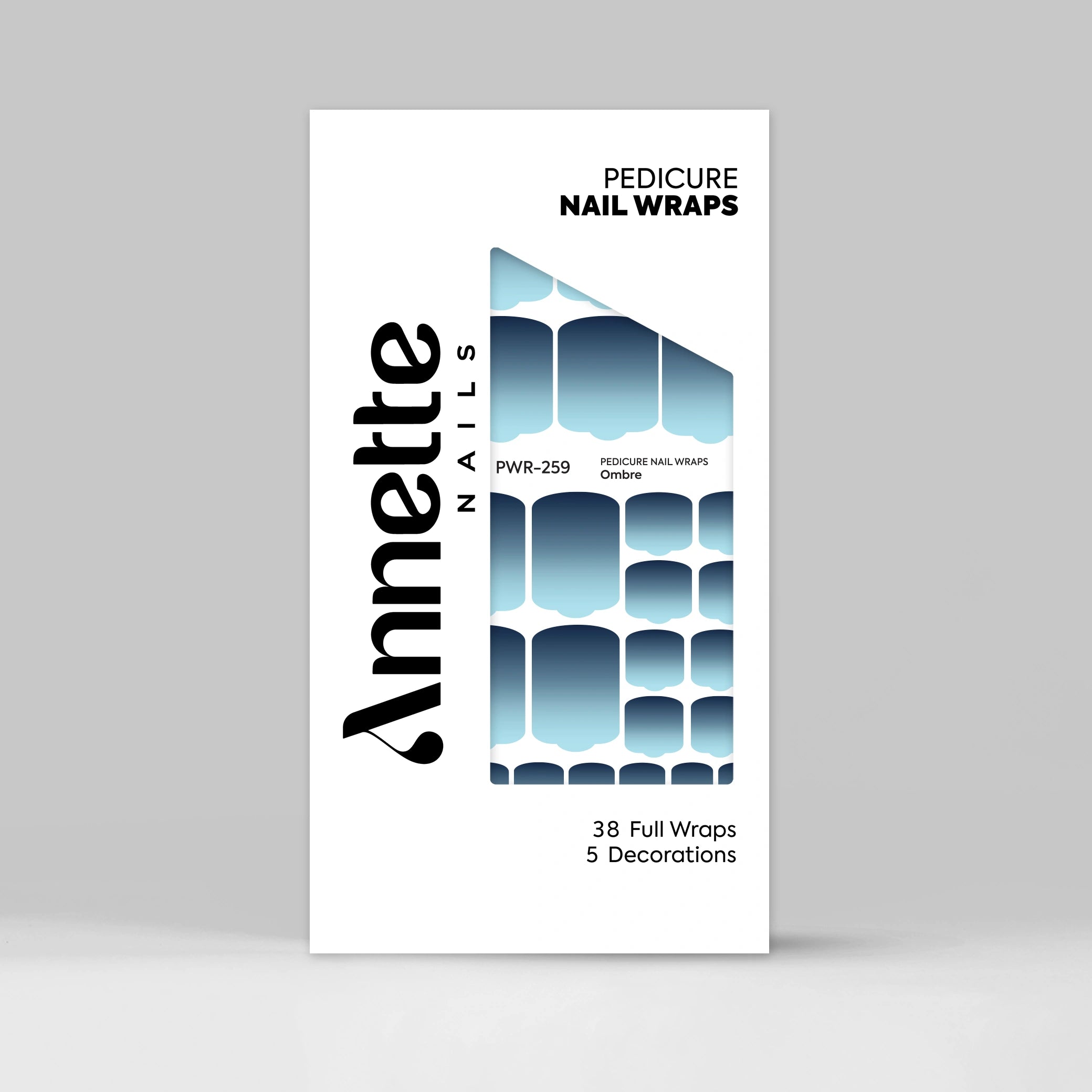 Nail Wraps Pedichiura Ombre 259 Annette Nails PWR-259