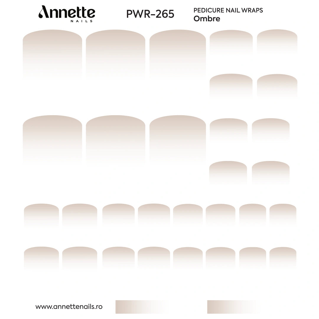 Nail Wraps Pedichiura Ombre 265 Annette Nails PWR-265