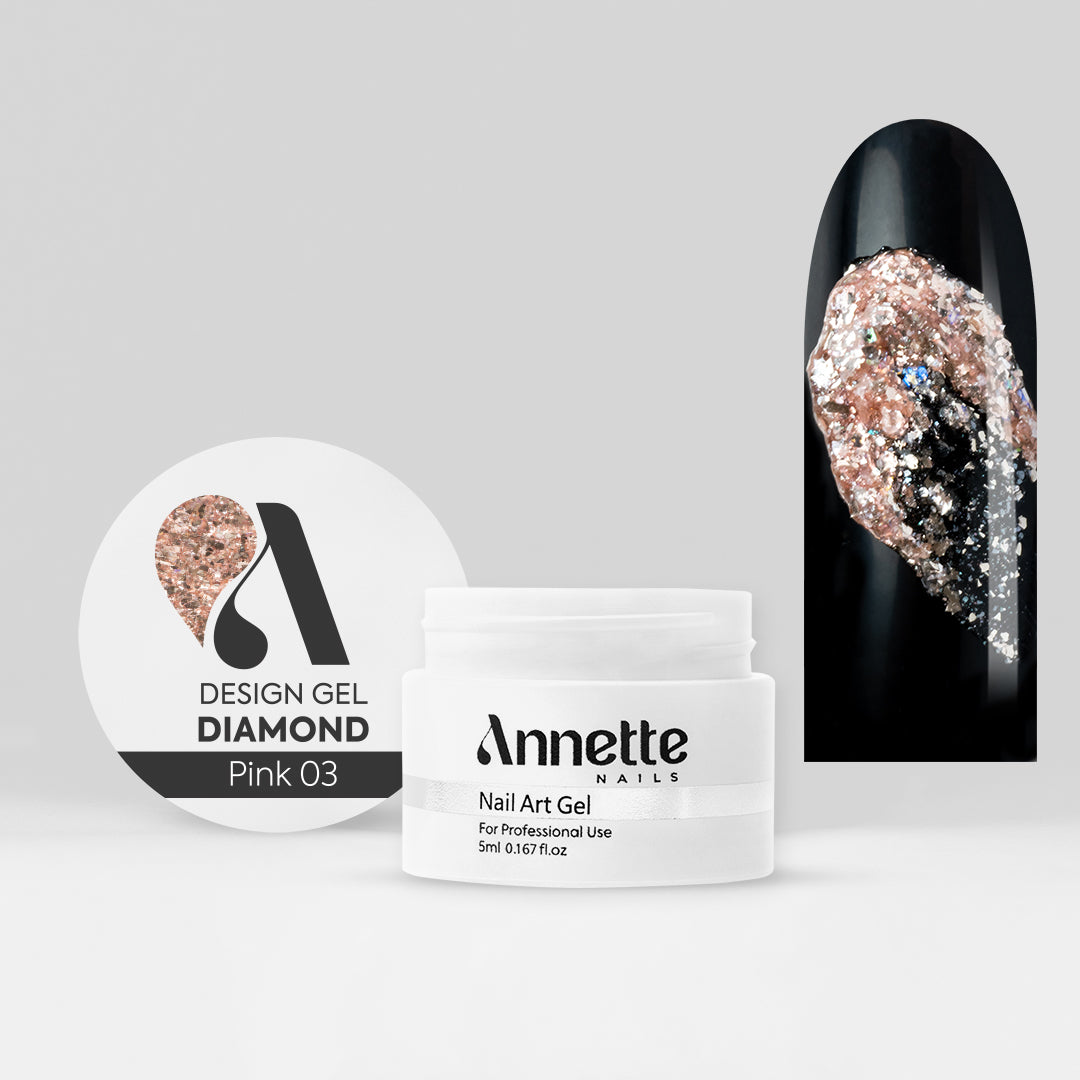 Gel Design Diamond Pink 03 - 5ml Annette Nails GDD-03