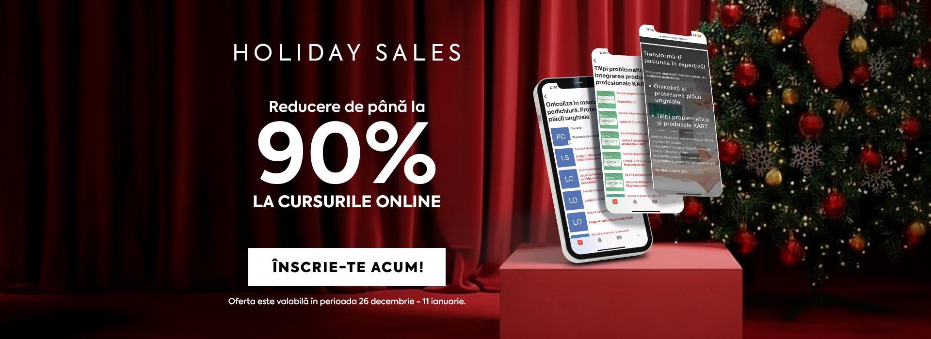 Holiday Sales la cursurile online Annette School, până la -90% Reducere.
