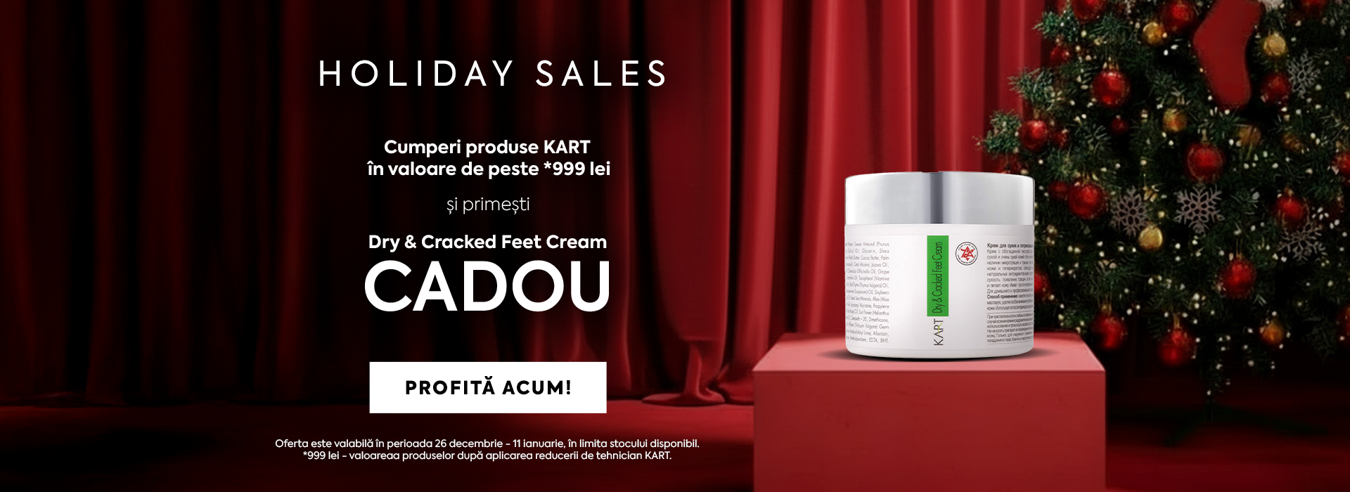 Holiday Sales Annette Nails – Cremă Dry & Cracked Feet KART cadou la comenzi cu produse Kart de peste 999 lei. Promoție disponibilă 26 decembrie - 11 ianuarie, în limita stocului.