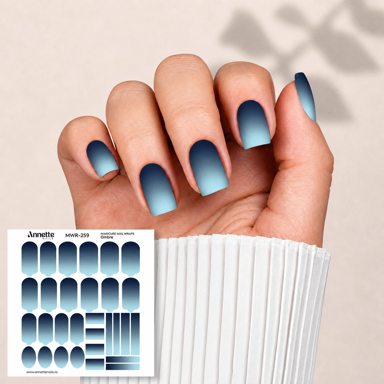 Nail Wraps Manichiura Ombre 259 Annette Nails MWR-259