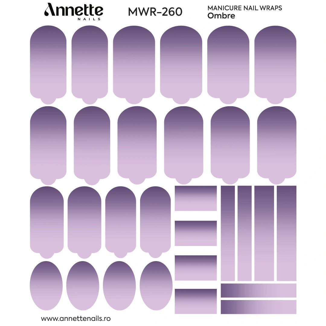 Nail Wraps Manichiura Ombre 260 Annette Nails MWR-260