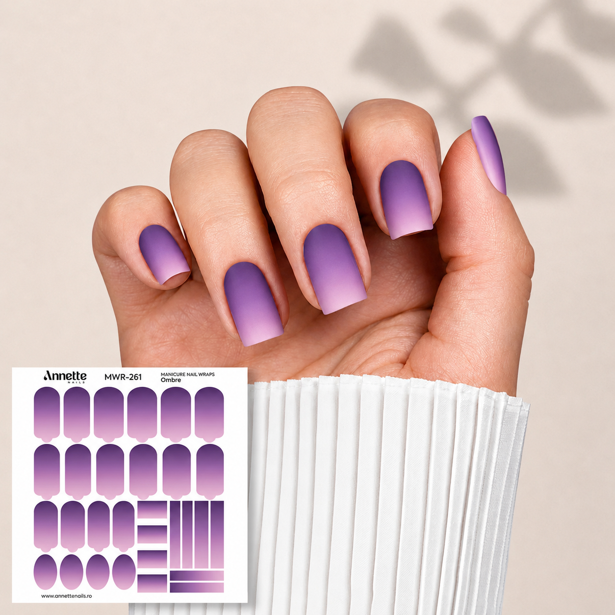 Nail Wraps Manichiura Ombre 261 Annette Nails MWR-261