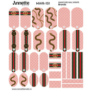 Nail Wraps Manichiura Brands 151 Annette Nails MWR-151