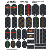 Nail Wraps Manichiura Brands 152 Annette Nails MWR-152