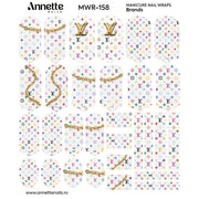 Nail Wraps Manichiura Brands 158 Annette Nails MWR-158