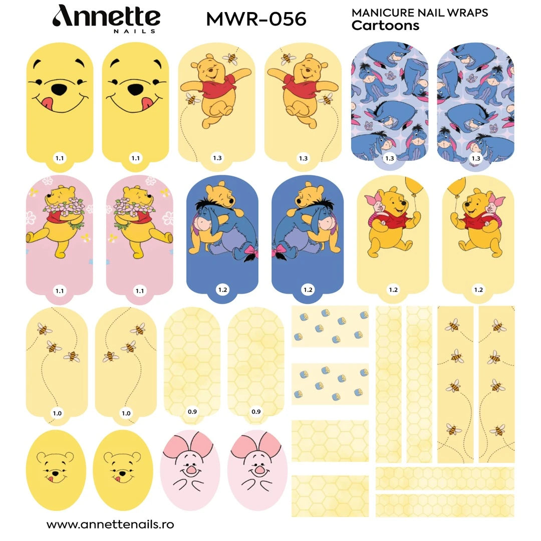 Nail Wraps Manichiura Cartoons 56 Annette Nails MWR-056
