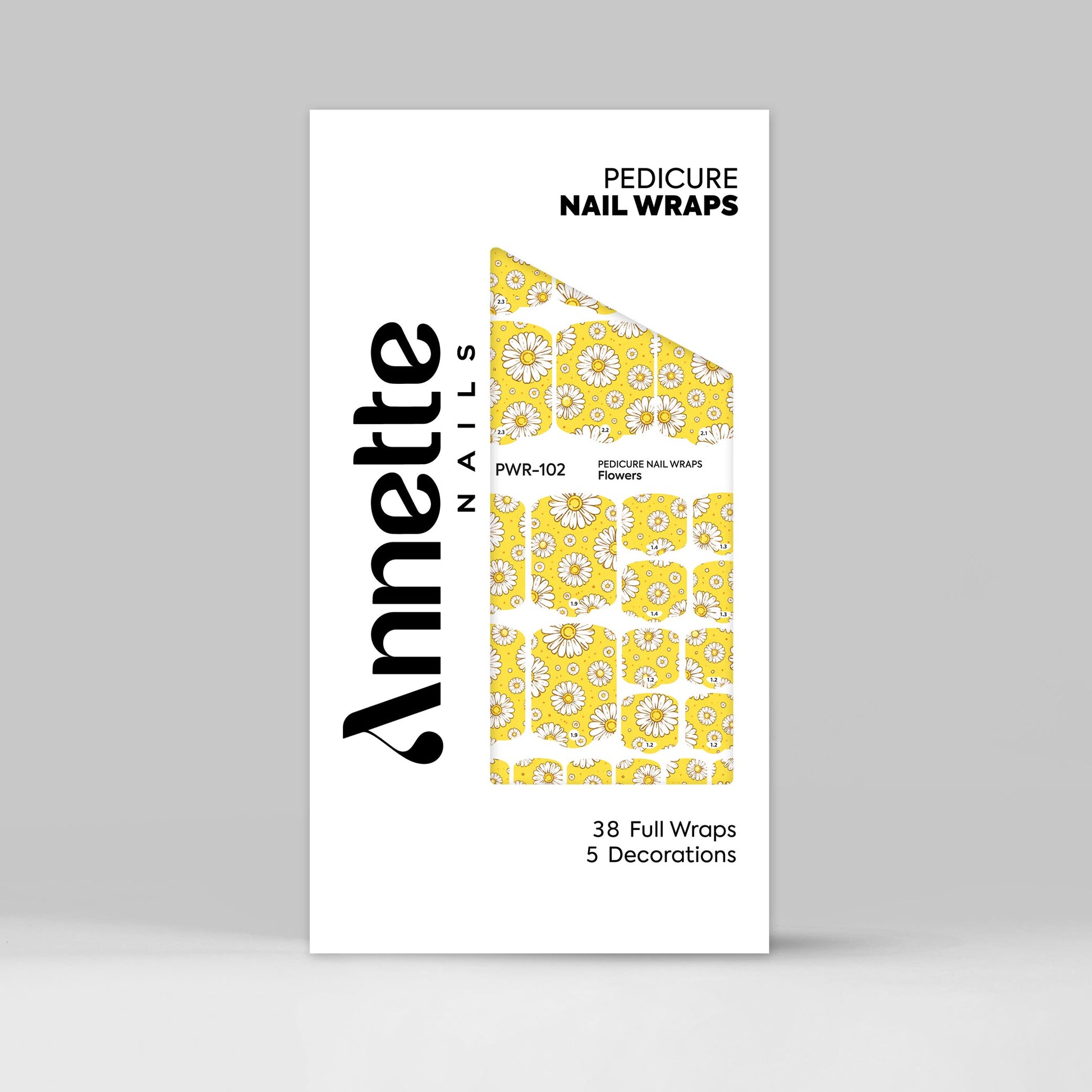 Nail Wraps Pedichiura Flowers 102 Annette Nails PWR-102