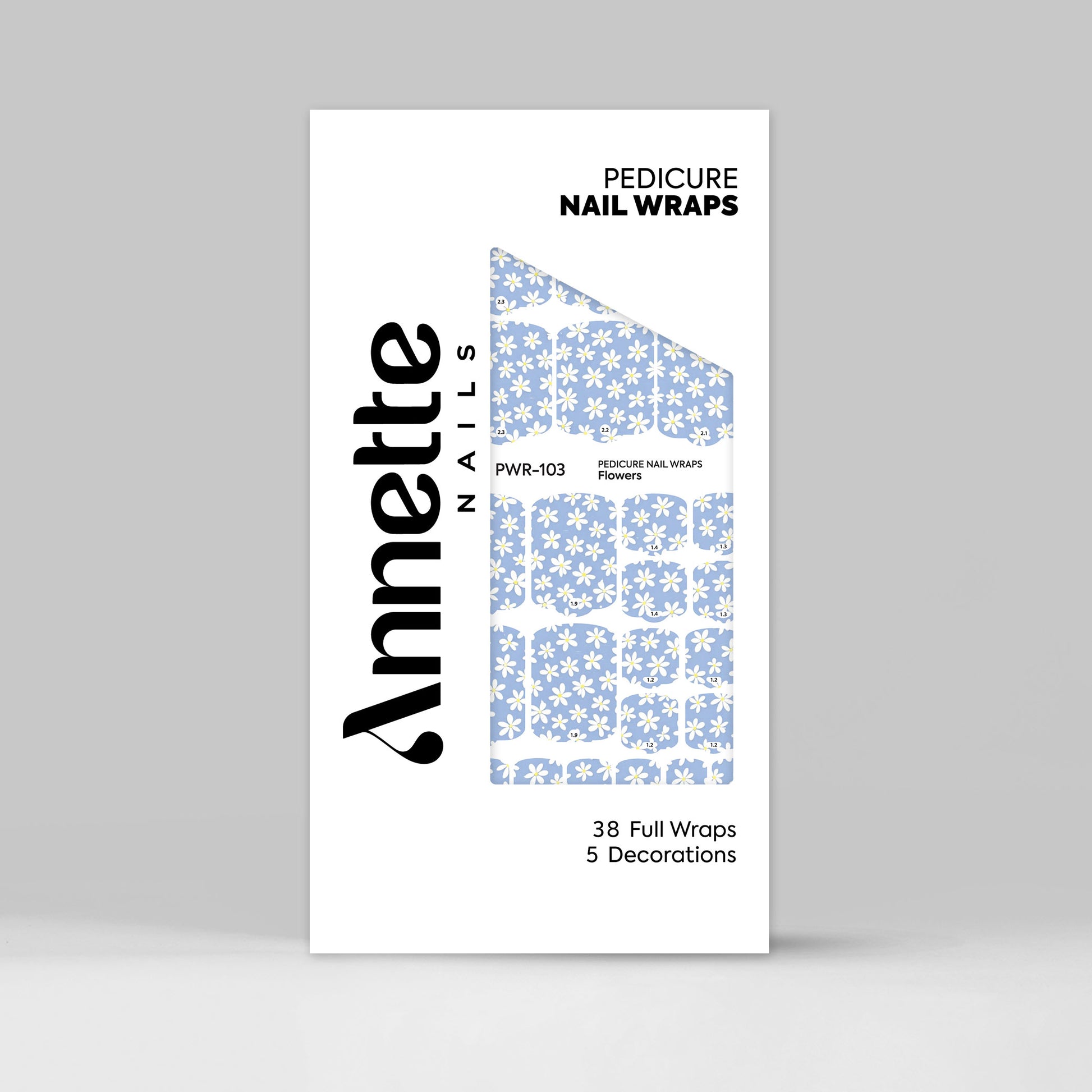 Nail Wraps Pedichiura Flowers 103 Annette Nails PWR-103