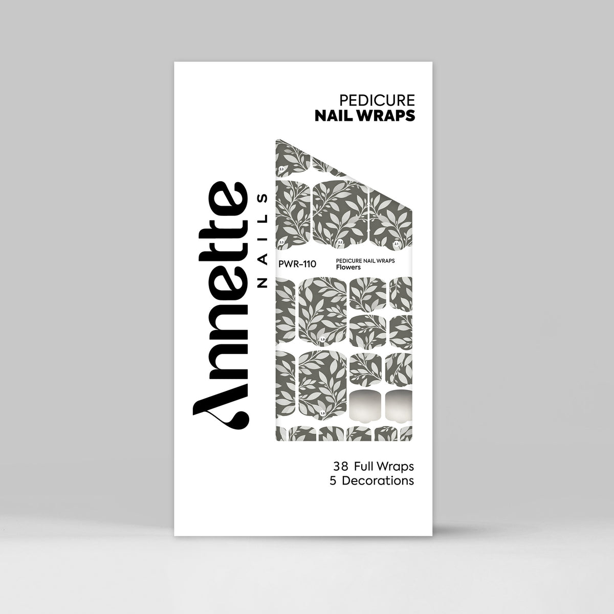 Nail Wraps Pedichiura Flowers 110 Annette Nails PWR-110